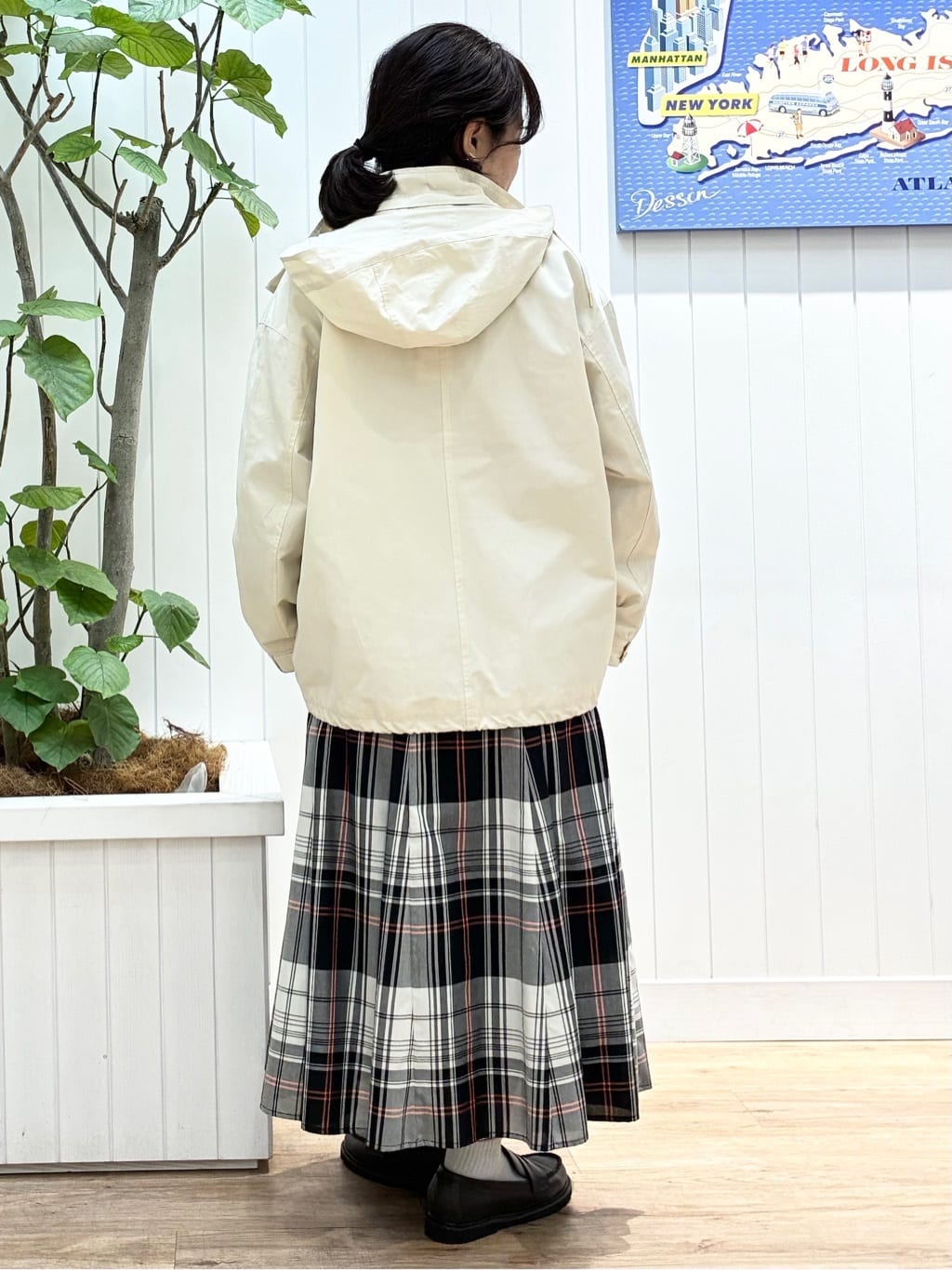msatoさんの「Dessin｜【撥水/2WAY】フーディーブルゾン」を使ったコーディネート