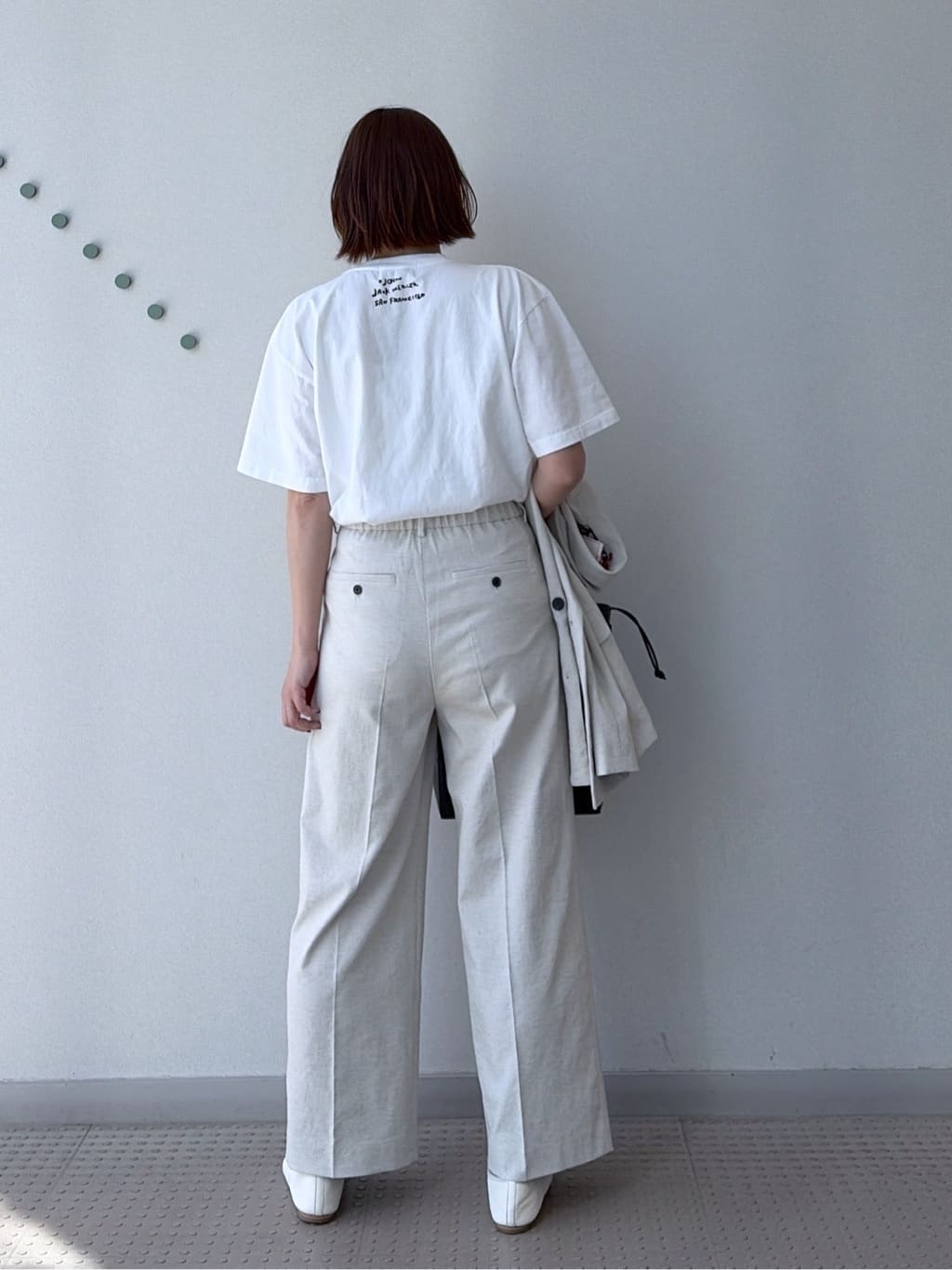 yoshikadoさんの「DRESSTERIOR｜【セットアップ可/吸水速乾/ウォッシャブル】リネンブレンドオックスダブルジャケット」を使ったコーディネート