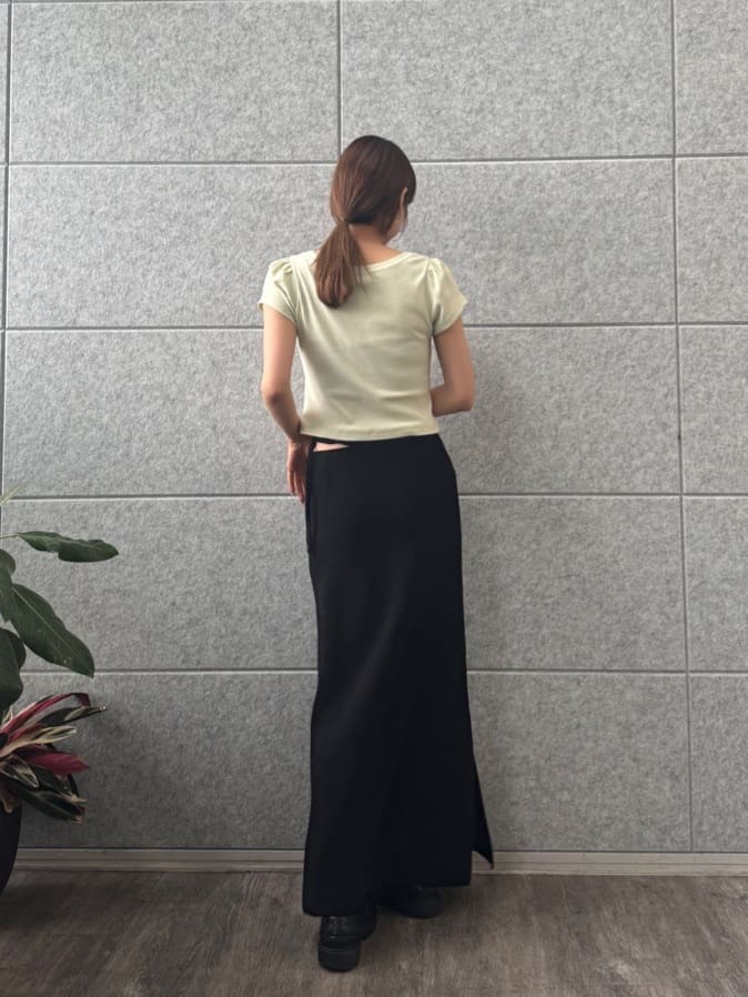 designer yukaさんの「CODE A｜M everyday rib button tee」を使ったコーディネート