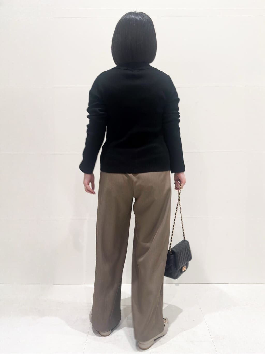 Minさんの「OPAQUE.CLIP｜ポロ衿ホック使いリブニットカーディガン【洗濯機OK】」を使ったコーディネート