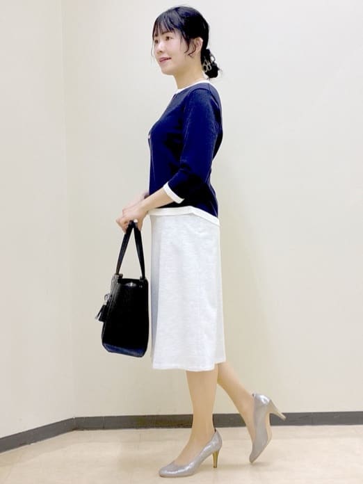  beni_gingerさんの「Reflect｜【アンサンブル可】バイカラーニット」を使ったコーディネート