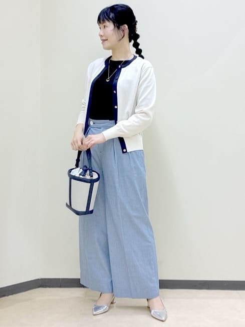  beni_gingerさんの「Reflect｜【アンサンブル可】バイカラーカーディガン」を使ったコーディネート