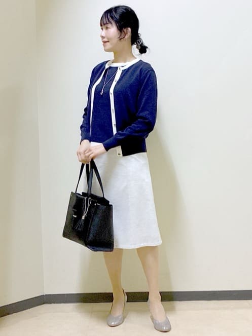  beni_gingerさんの「Reflect｜【アンサンブル可】バイカラーカーディガン」を使ったコーディネート