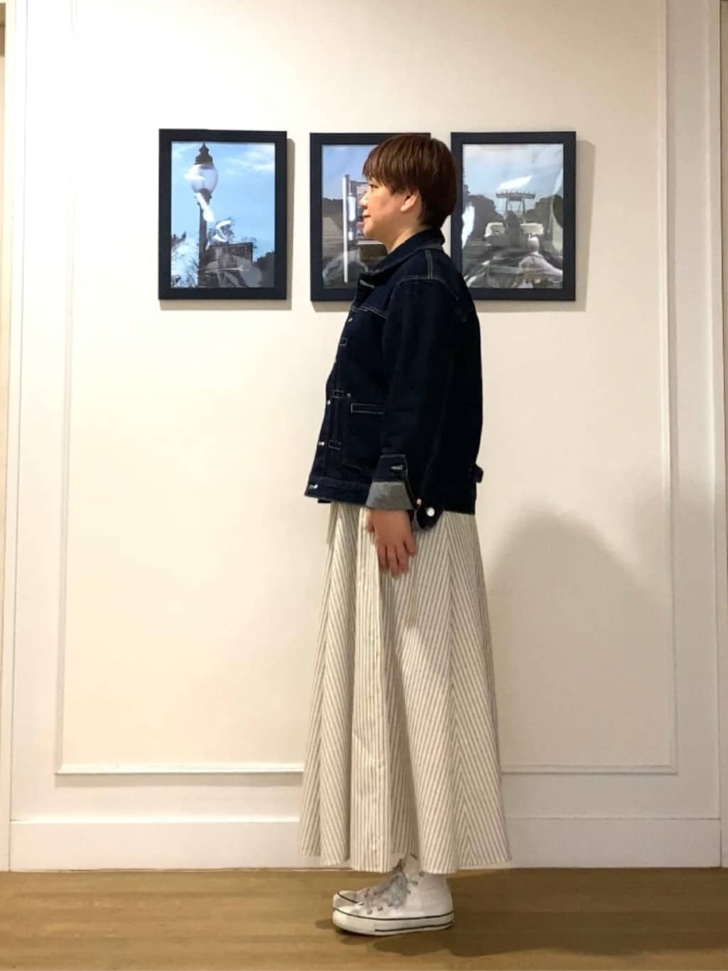 Hiroさんの「Dessin｜【ユニセックス/2WAY】リバーシブルデニムジャケット」を使ったコーディネート