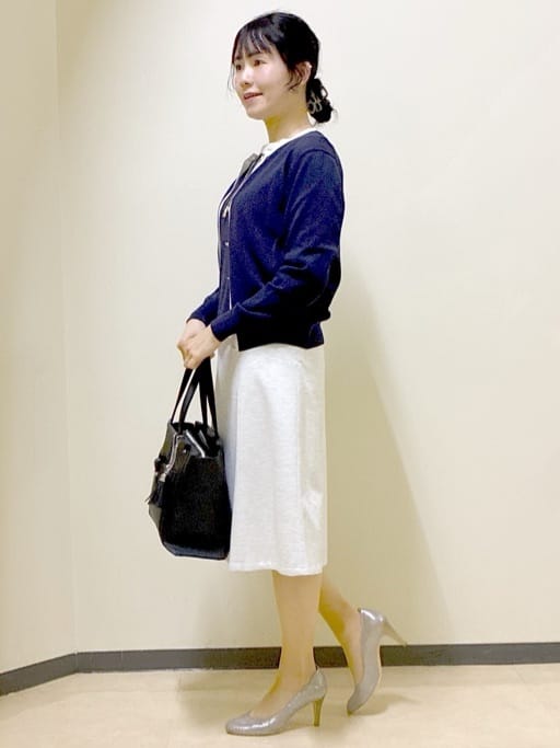  beni_gingerさんの「Reflect｜【アンサンブル可】バイカラーカーディガン」を使ったコーディネート