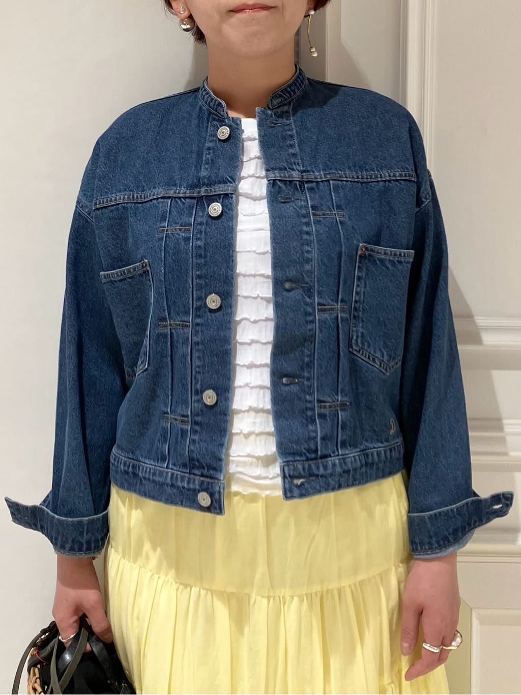 TAJIさんの「DRESSTERIOR｜【ウォッシャブル】ヴィンテージバンドカラーGジャン」を使ったコーディネート