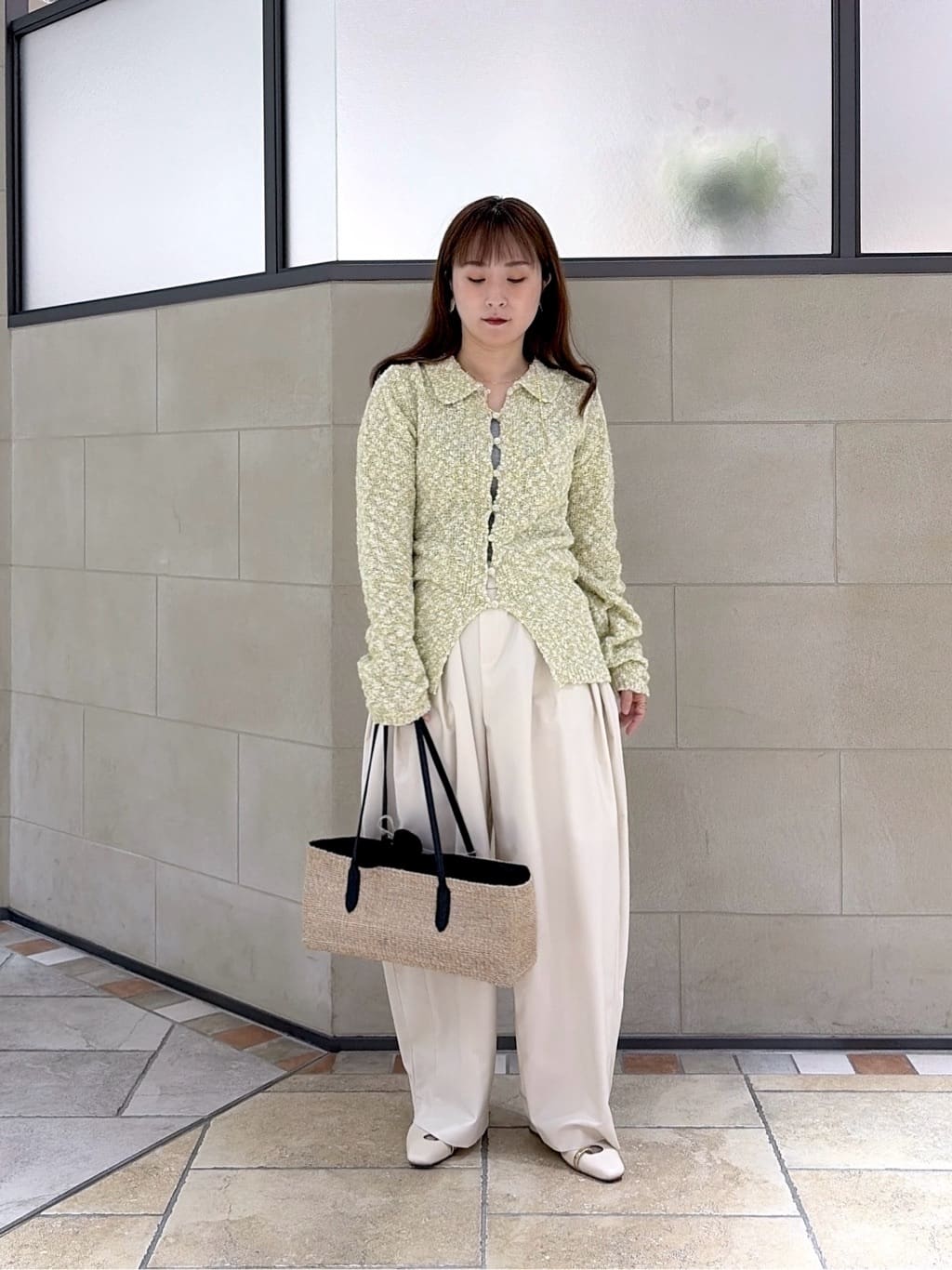 よねさんの「INDIVI｜ブークレポロニット」を使ったコーディネート