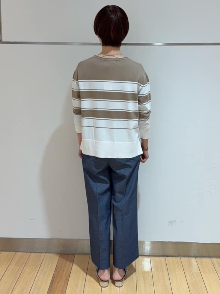 あやさんの「UNTITLED｜【接触冷感/洗える/後ろウエストゴム】オックスワイドパンツ」を使ったコーディネート