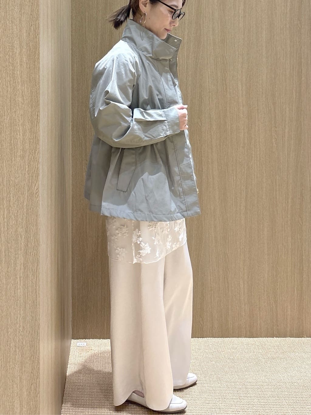 たけねぇさんの「OPAQUE.CLIP｜撥水スタンドZIPブルゾン【洗濯機OK／UVケア／花粉対応】」を使ったコーディネート