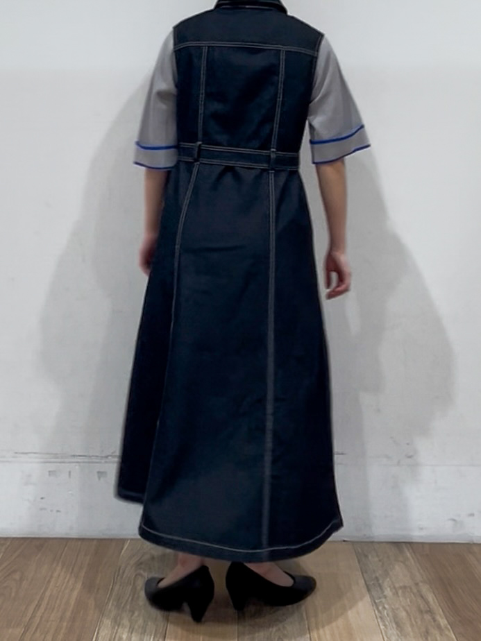 山さんさんの「grove｜新色追加！【シリーズ累計36万枚/名品ニット】やわらかドライタッチ 袖メッシュ編みニット」を使ったコーディネート