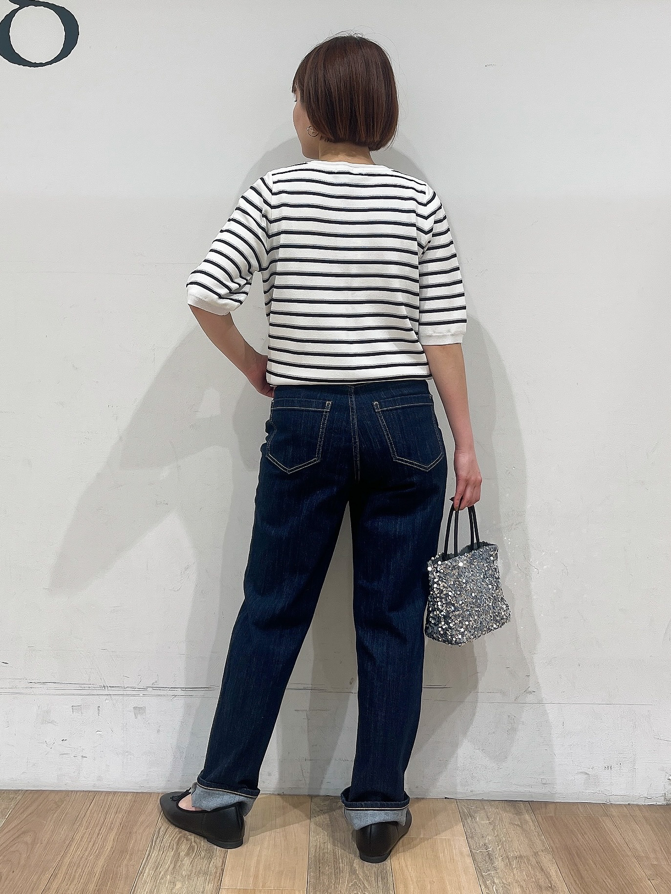 山さんさんの「grove｜【洗える】麻調ノーカラーブルゾン」を使ったコーディネート