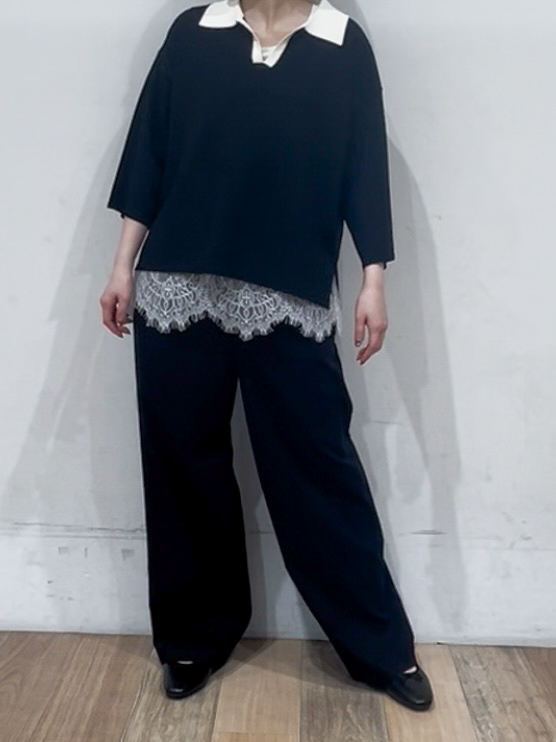 山さんさんの「grove｜【UVカット】ラガークロップドプルオーバー」を使ったコーディネート