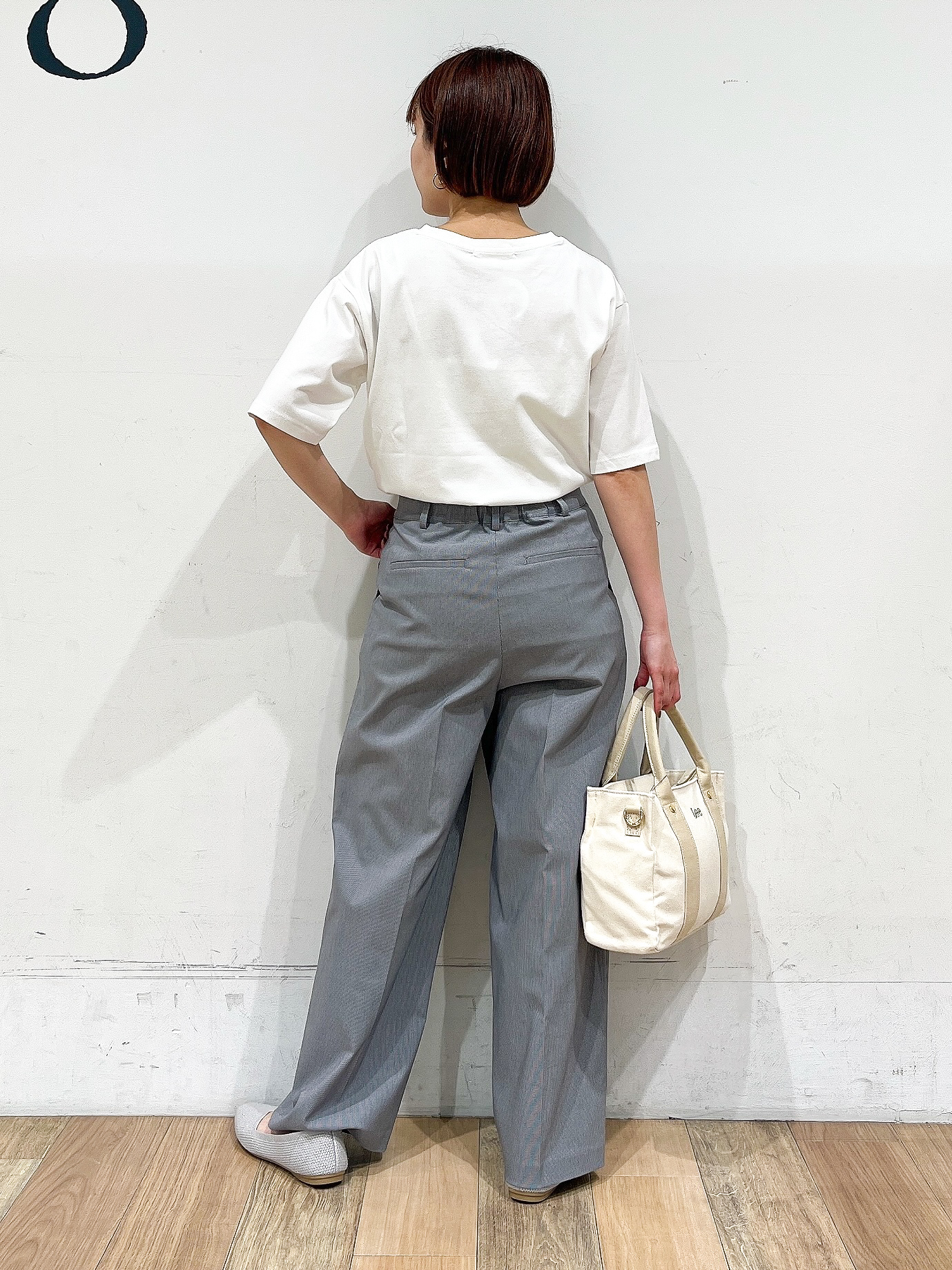 山さんさんの「grove｜【貴島明日香さん着用・洗える】麻調ノーカラーブルゾン」を使ったコーディネート
