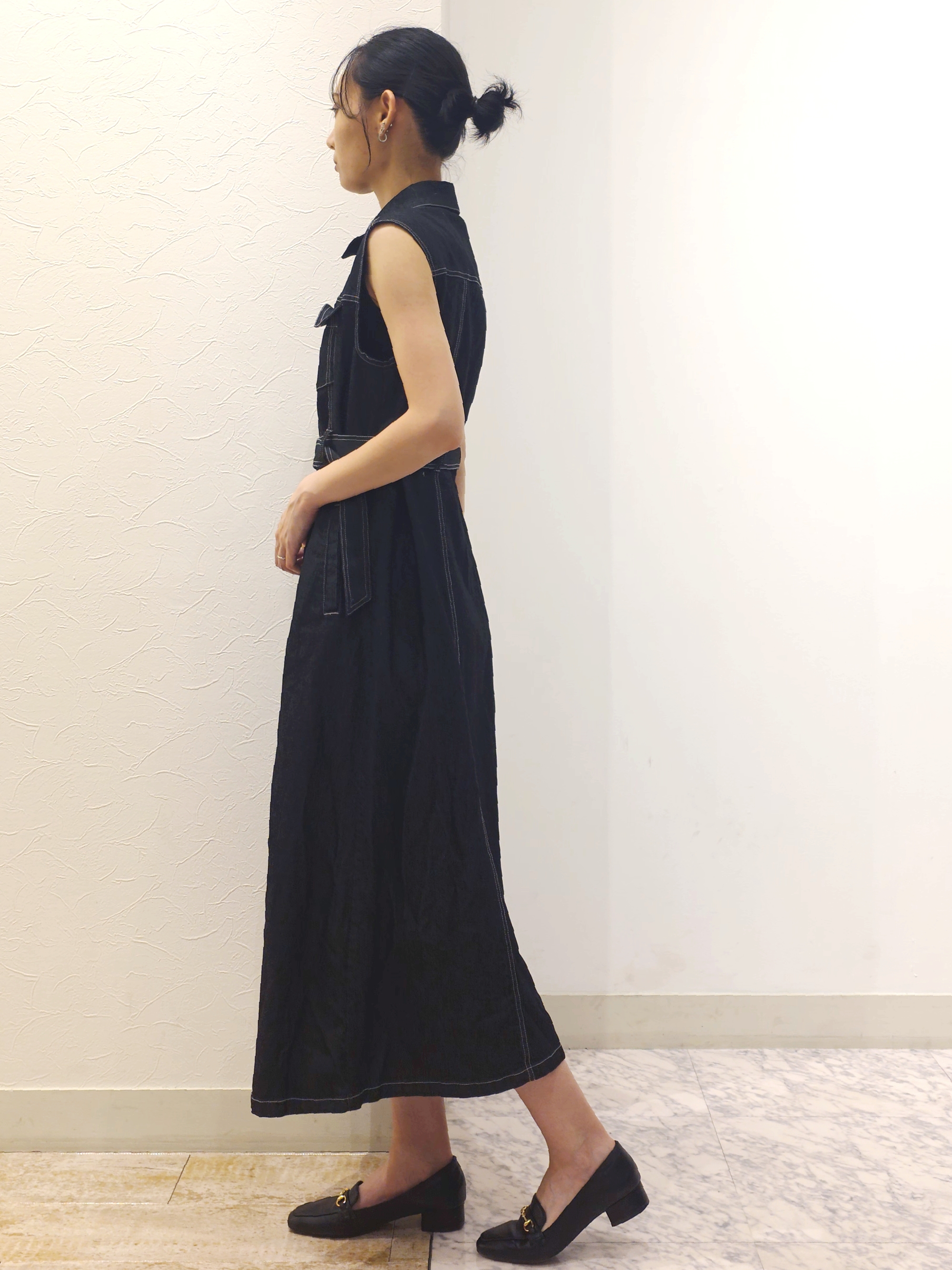 ケイさんの「grove｜【貴島明日香さん着用】デニムフレアワンピース」を使ったコーディネート