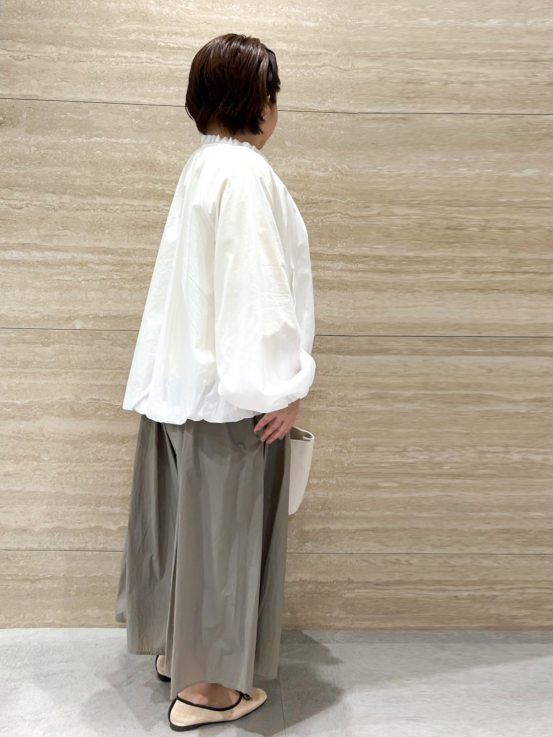 NAMIさんの「OPAQUE.CLIP｜撥水 裾バルーンブルゾン【洗濯機OK】」を使ったコーディネート