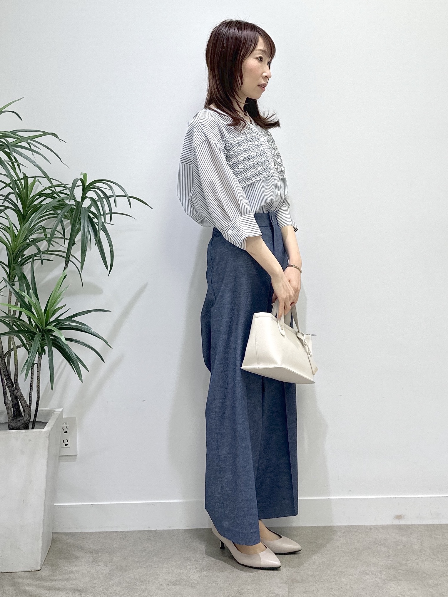 Miwaさんの「UNTITLED｜◆【古畑星夏さん着用/洗える】シアーブルゾン」を使ったコーディネート
