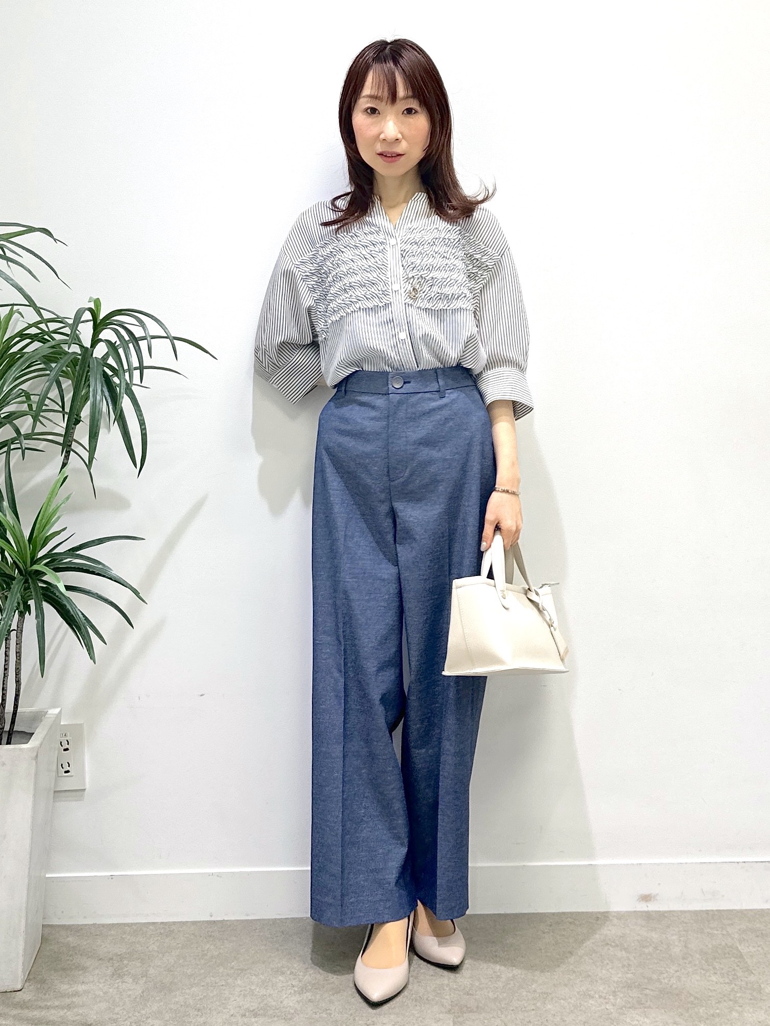 Miwaさんの「UNTITLED｜◆【古畑星夏さん着用/洗える】シアーブルゾン」を使ったコーディネート