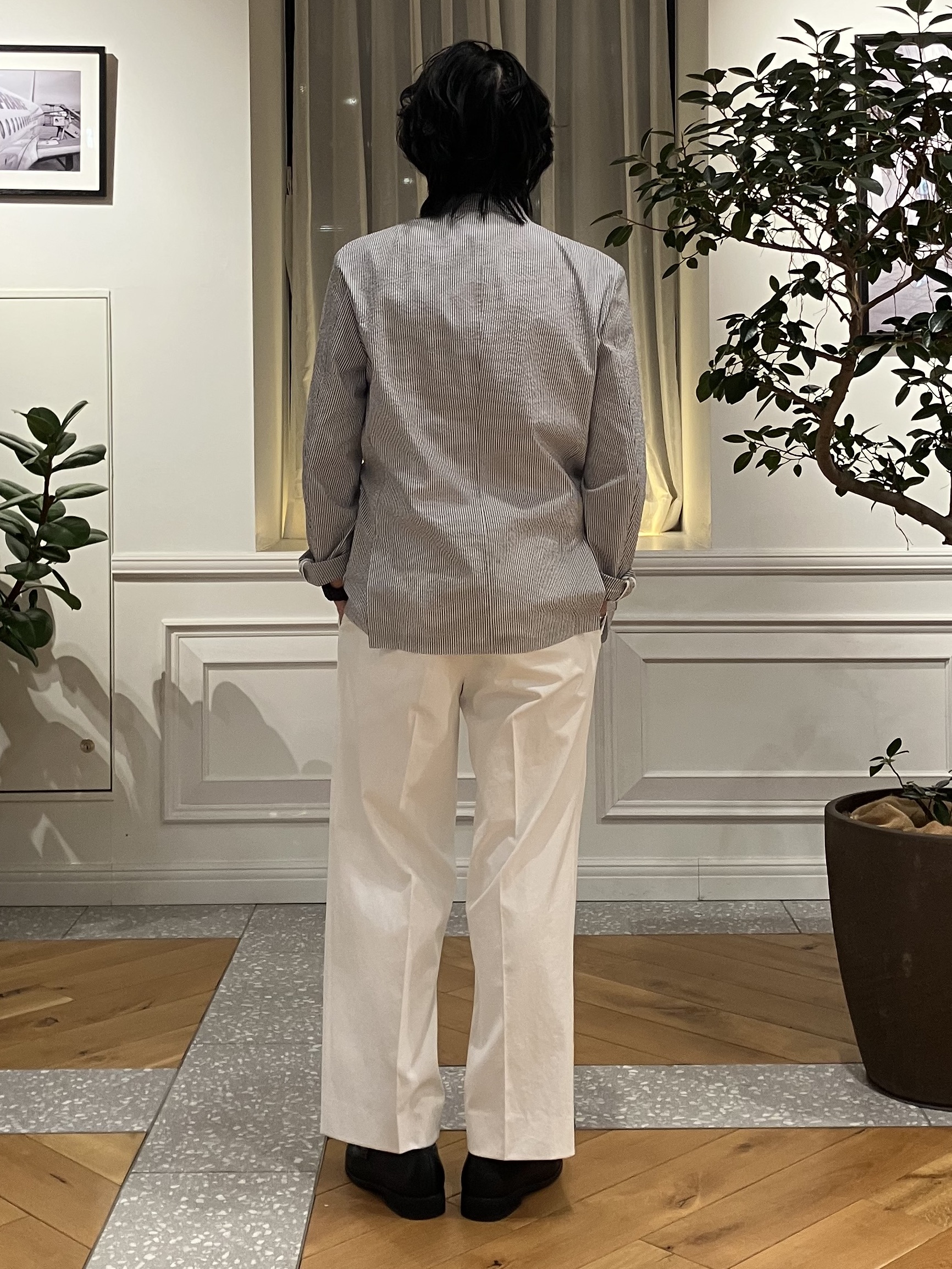 junyaさんの「DRESSTERIOR｜【接触冷感／抗菌防臭／消臭】ICE CLEAR COTTON ポケットTシャツ」を使ったコーディネート