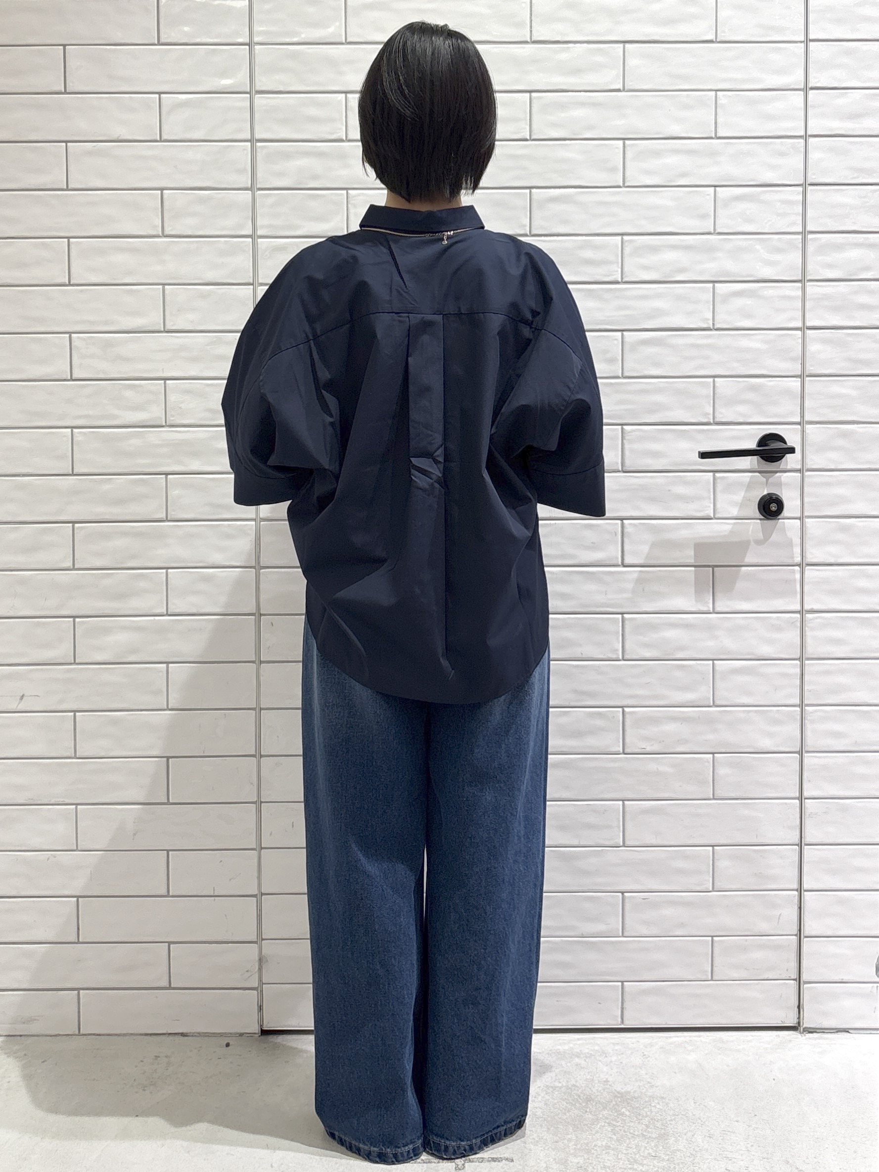 ayumiさんの「OPAQUE.CLIP｜【接触冷感】ハーフスリーブシャツ《洗濯機OK／防シワ加工》」を使ったコーディネート