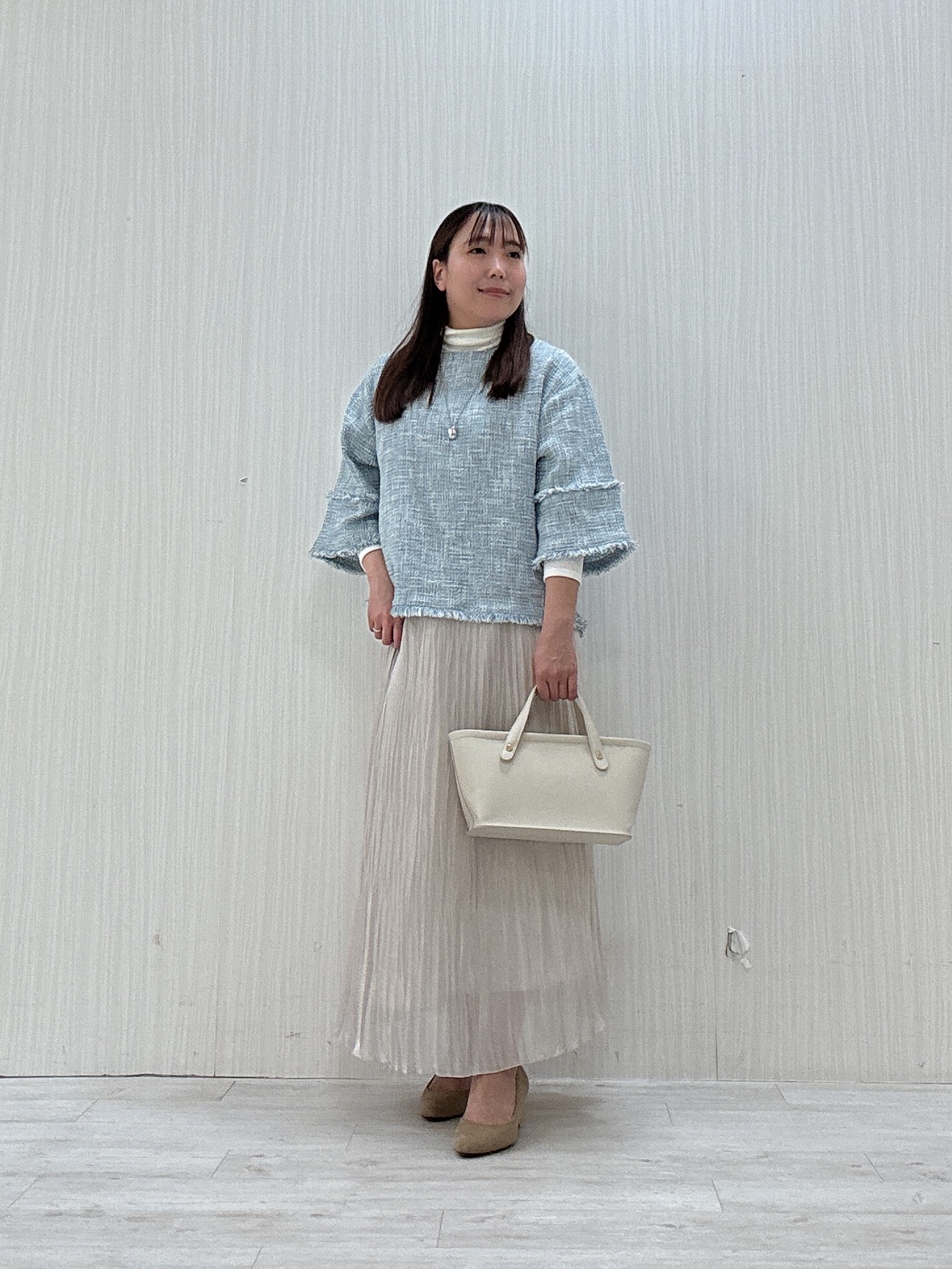 ayakaさんの「UNTITLED｜◆【洗える】ツイードドルマンブラウス」を使ったコーディネート