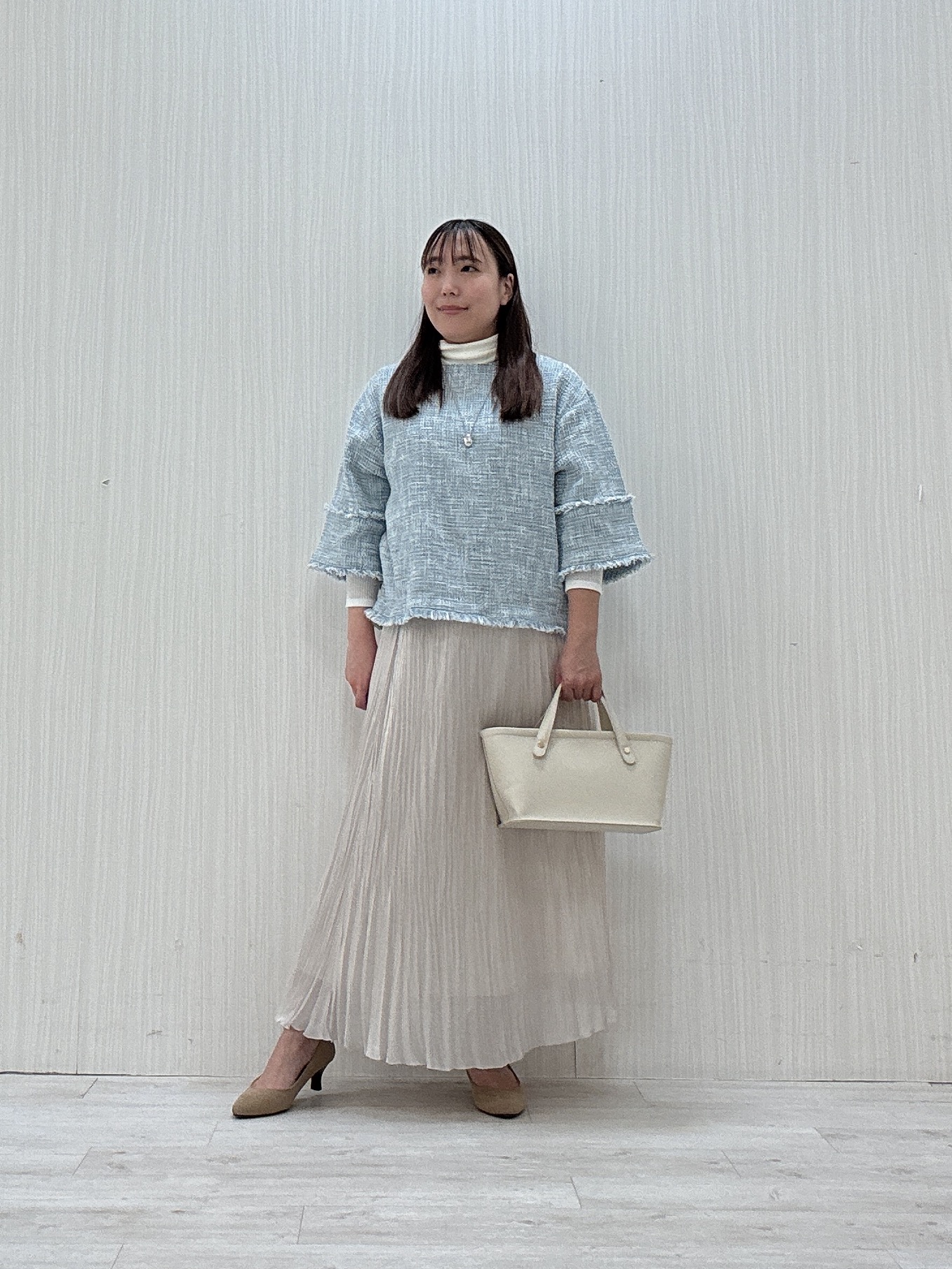 ayakaさんの「UNTITLED｜◆【洗える】ツイードドルマンブラウス」を使ったコーディネート