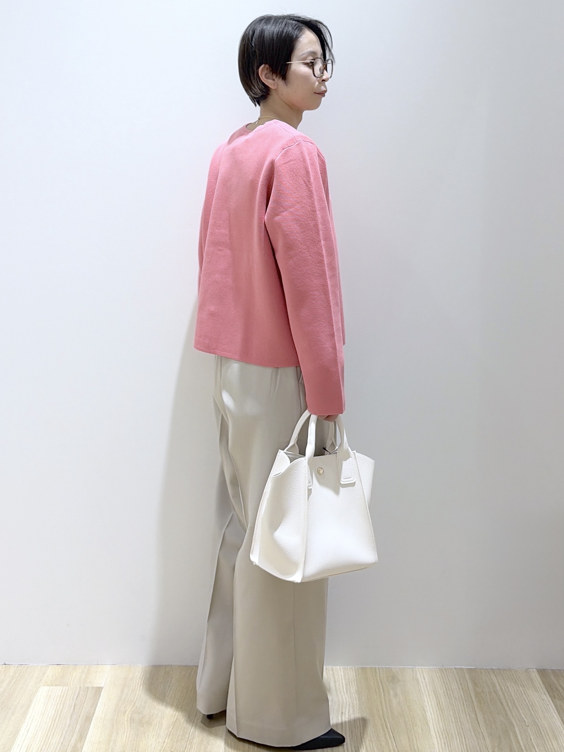えりさんの「OPAQUE.CLIP｜スナップボタンニットカーディガン【洗濯機OK／抗ピル】」を使ったコーディネート
