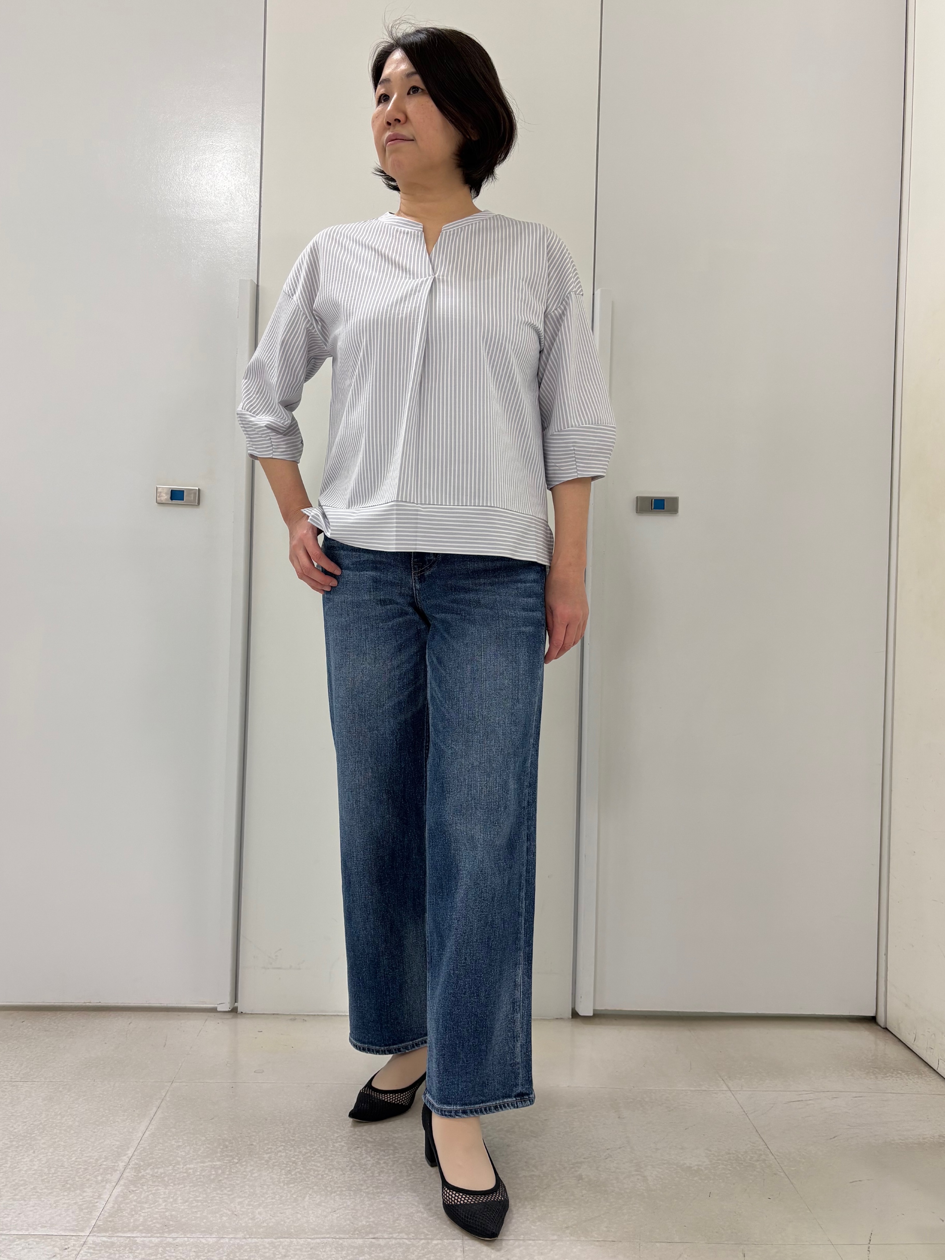hIさんの「COUP DE CHANCE｜◆【デニムパンツ】Healthy Denim／ Pink Pepper Midrise（ピンクペッパ」を使ったコーディネート