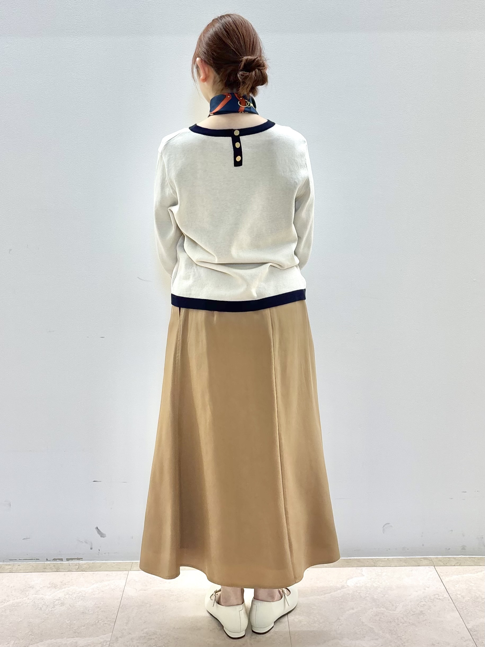 Satoさんの「Reflect｜【アンサンブル可】バイカラーニット」を使ったコーディネート