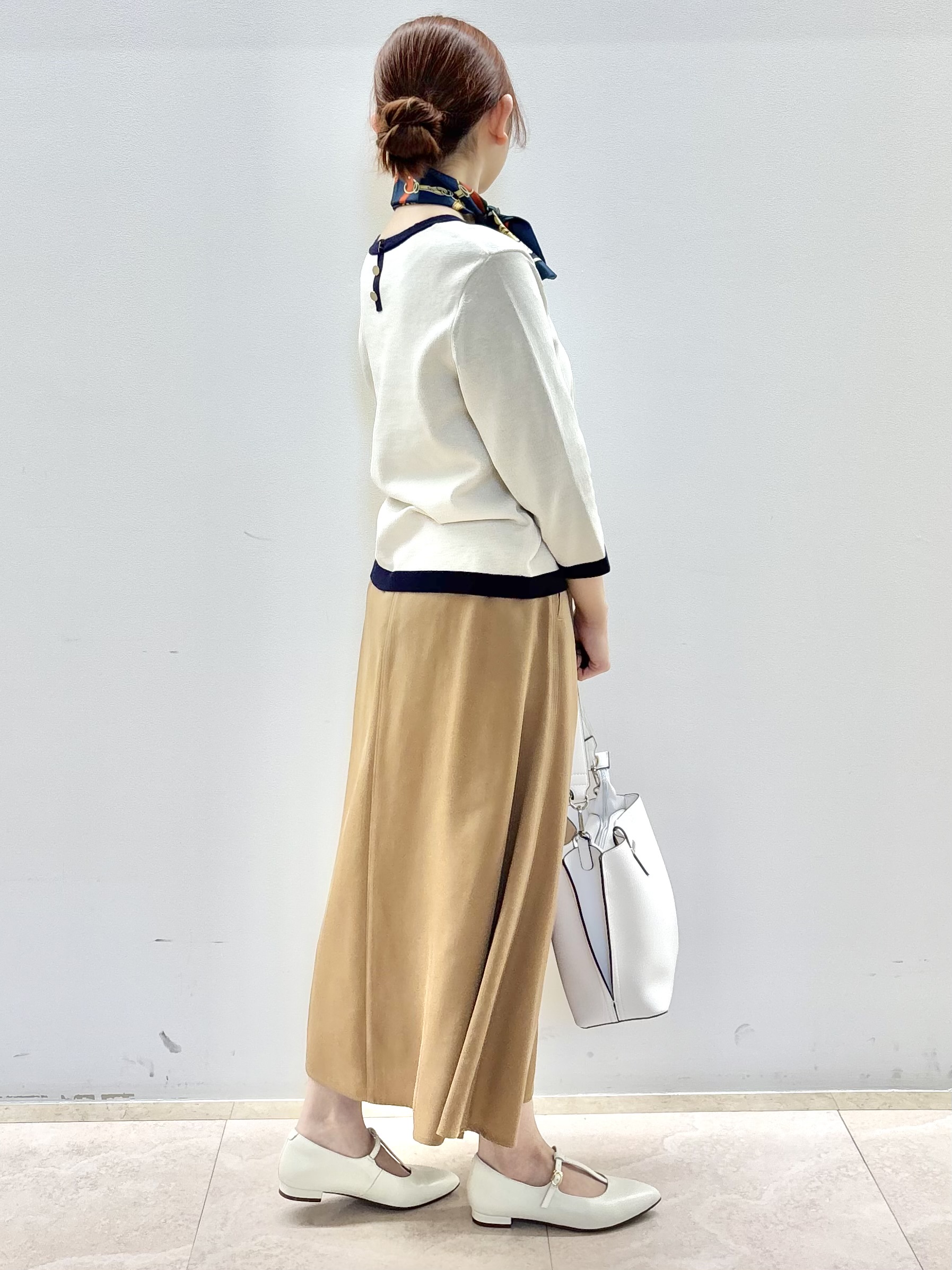 Satoさんの「Reflect｜【アンサンブル可】バイカラーニット」を使ったコーディネート