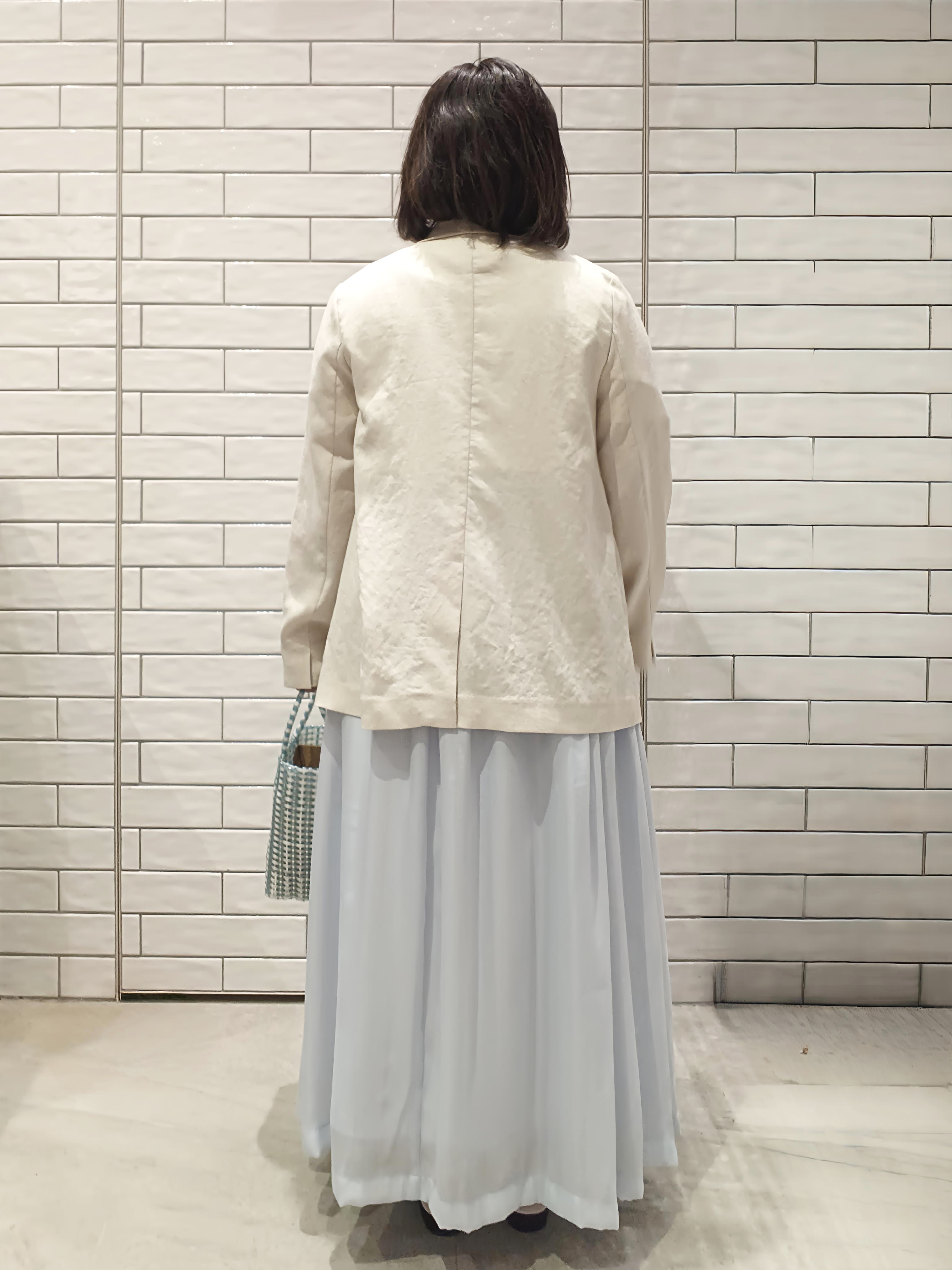 かなこさんの「OPAQUE.CLIP｜【UV／接触冷感】ダブルブレストジャケット《防シワ加工／洗える》」を使ったコーディネート