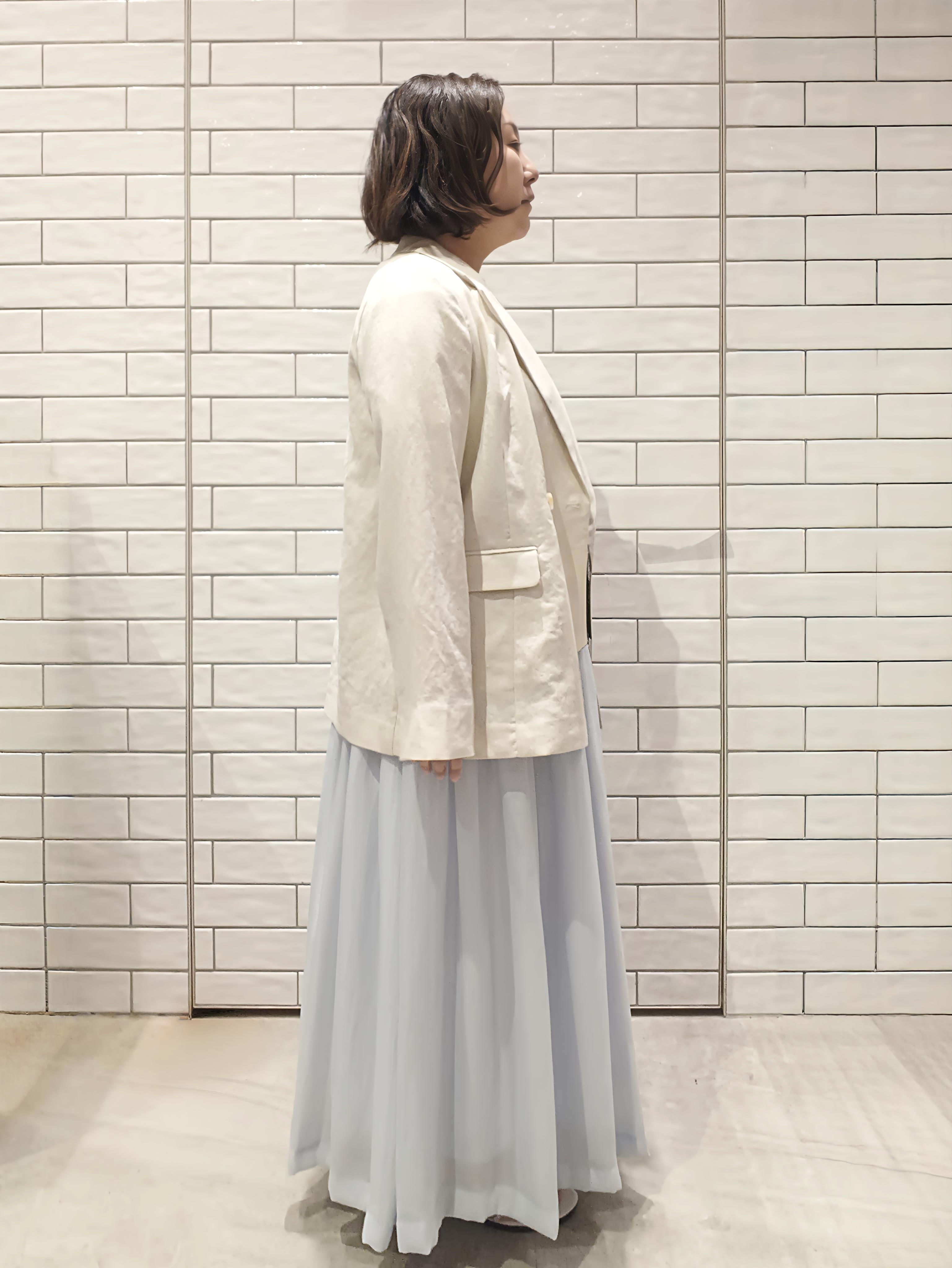 かなこさんの「OPAQUE.CLIP｜【UV／接触冷感】ダブルブレストジャケット《防シワ加工／洗える》」を使ったコーディネート