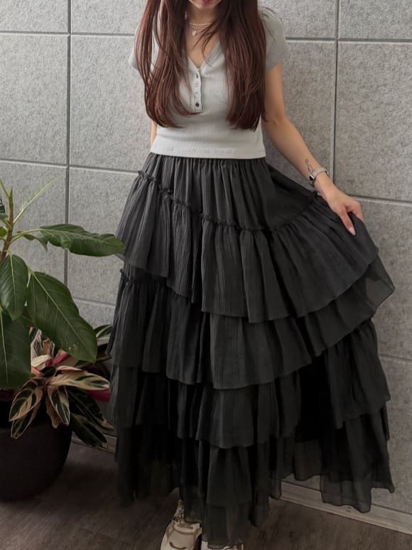 kanamiさんの「CODE A｜M dramatic skirt」を使ったコーディネート