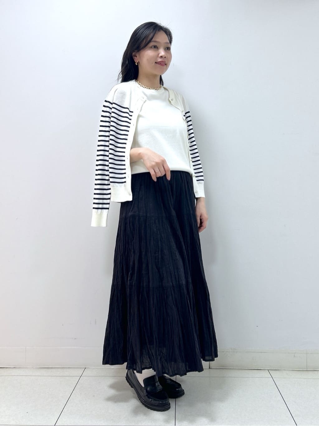 Kaiさんの「Dessin｜【2点セット/洗える】アンサンブルニット」を使ったコーディネート