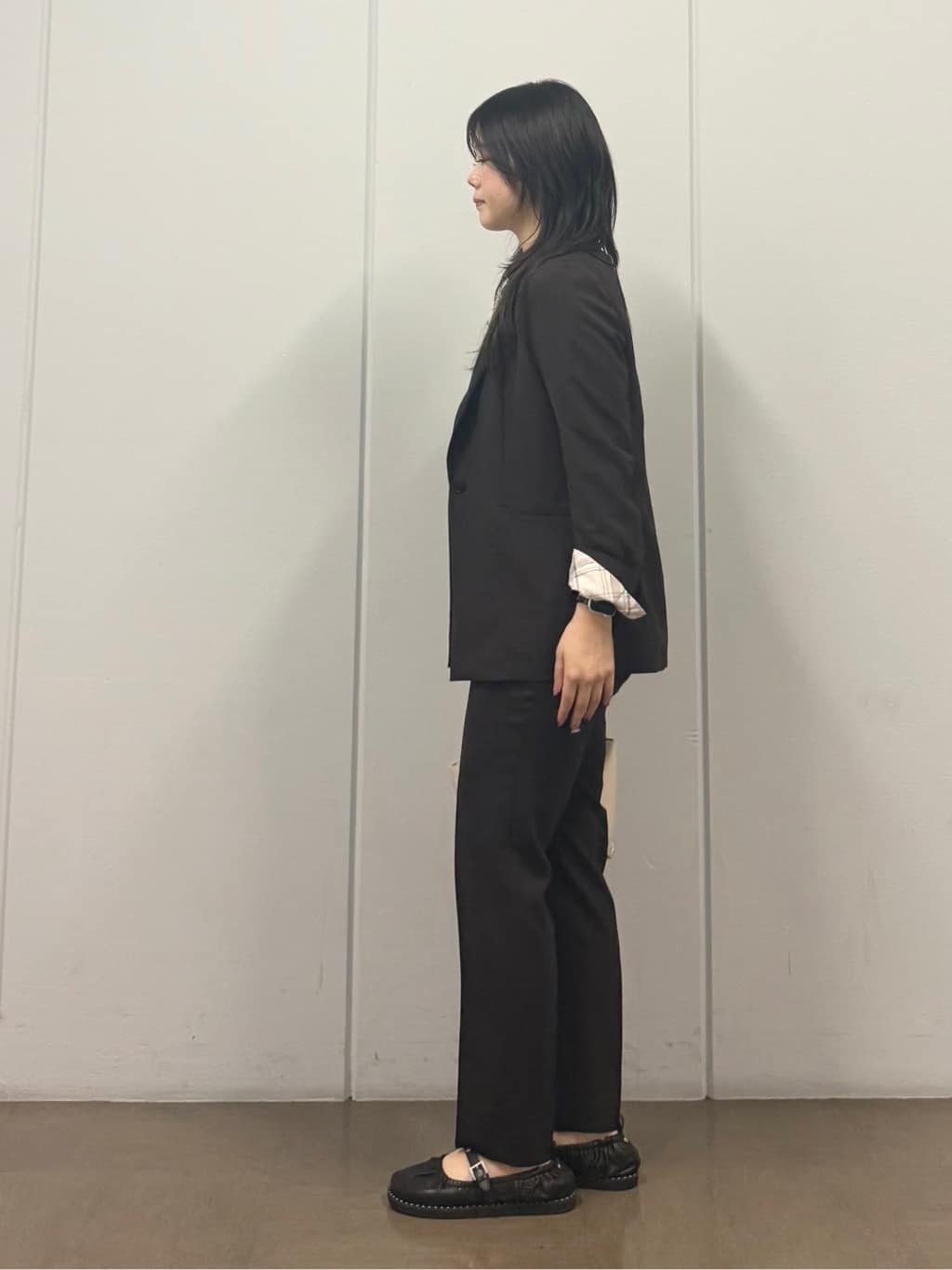 mizukiさんの「INDIVI｜【洗える／UVケア／麻調】シングルジャケット」を使ったコーディネート