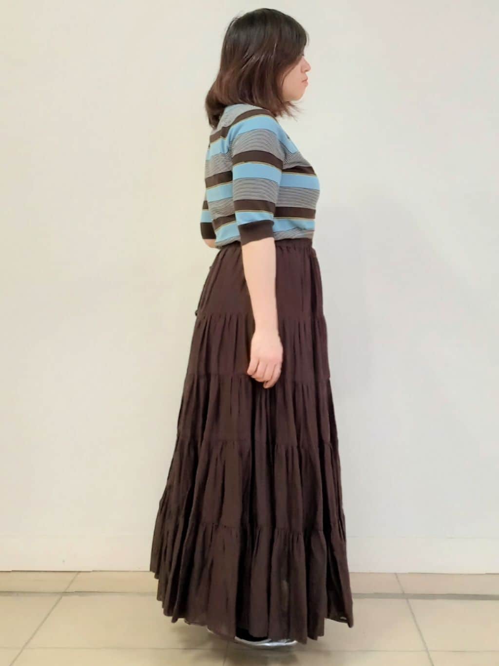 emiさんの「DRESSTERIOR｜【ウォッシャブル】バンドカラー ホワイトＧジャン」を使ったコーディネート