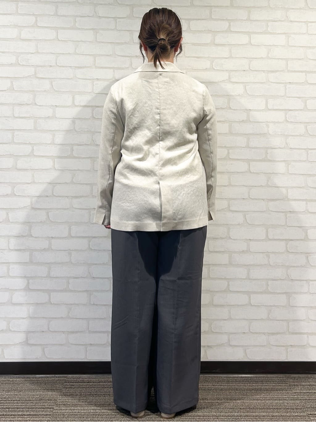 mochiさんの「OPAQUE.CLIP｜【UV／接触冷感】ダブルブレストジャケット《防シワ加工／洗える》」を使ったコーディネート