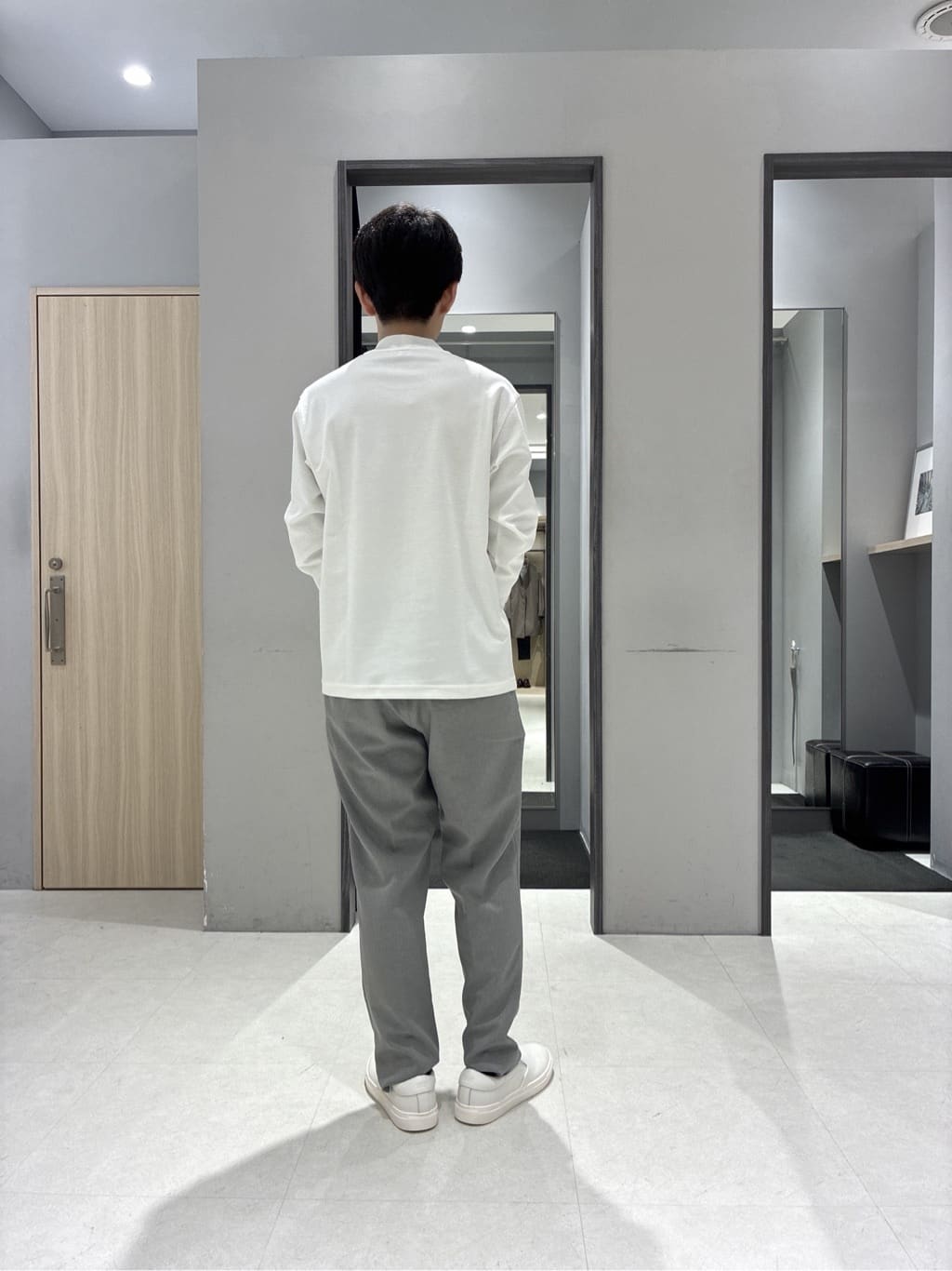 わいずみさんの「TAKEO KIKUCHI｜カカオ柄プリントシャツ」を使ったコーディネート