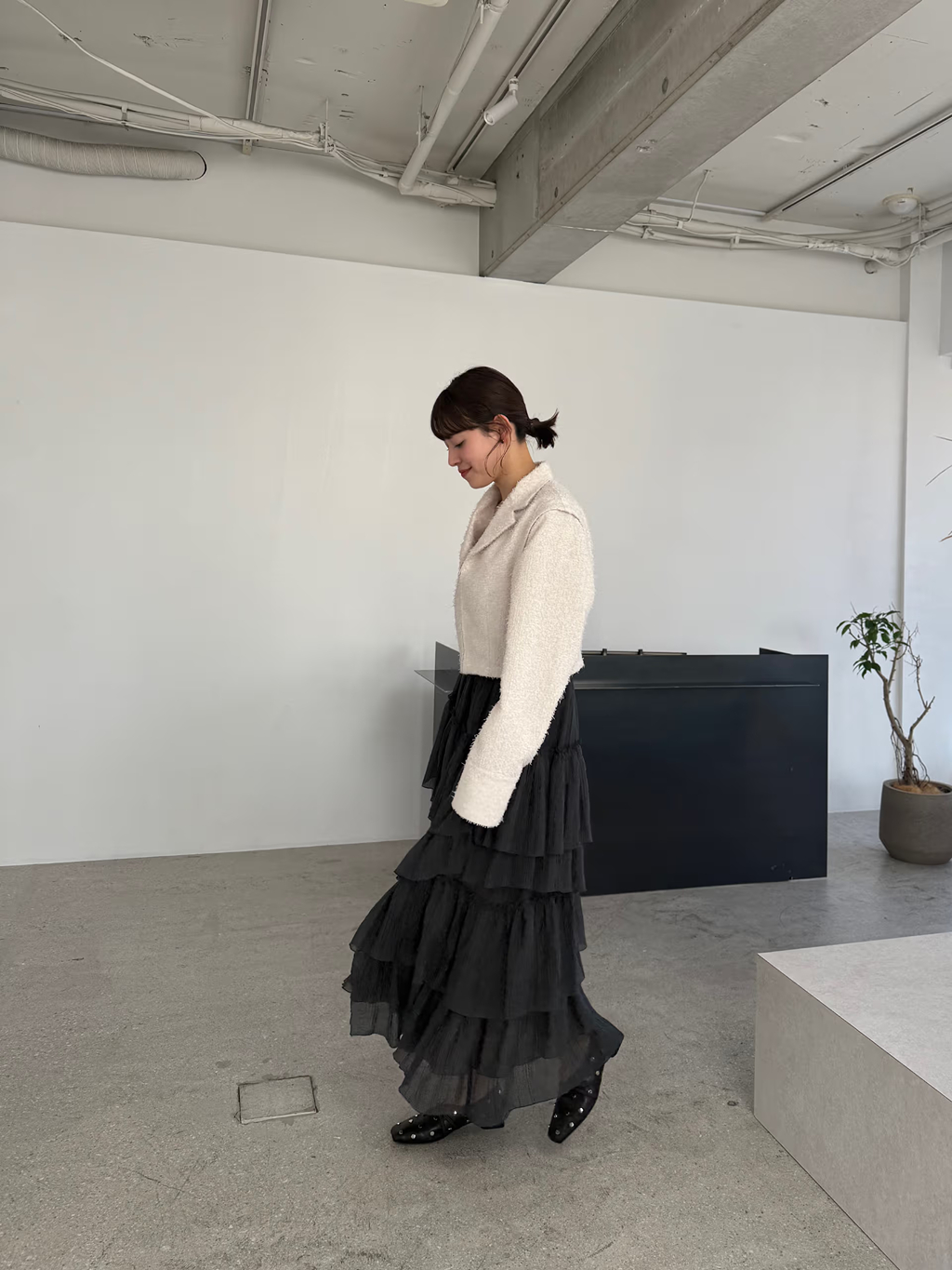 miyu maesakaさんの「CODE A｜M dramatic skirt」を使ったコーディネート
