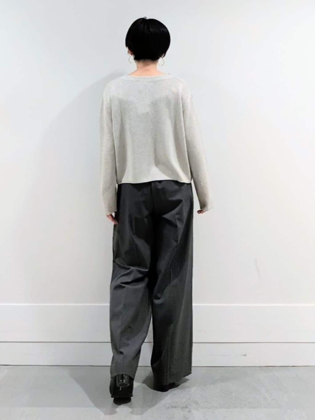 ミズタさんの「UNTITLED｜◆【洗える/光沢感】ファンシーヤーンニット」を使ったコーディネート