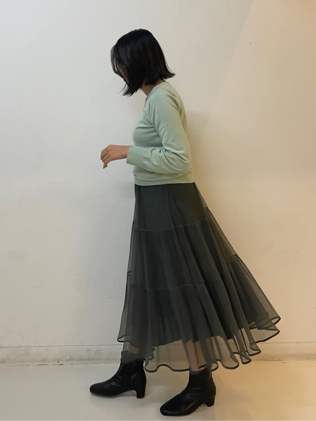 いとうちゃんさんの「index｜リバーシブルチュールティアードフレアスカート【洗濯機OK】」を使ったコーディネート