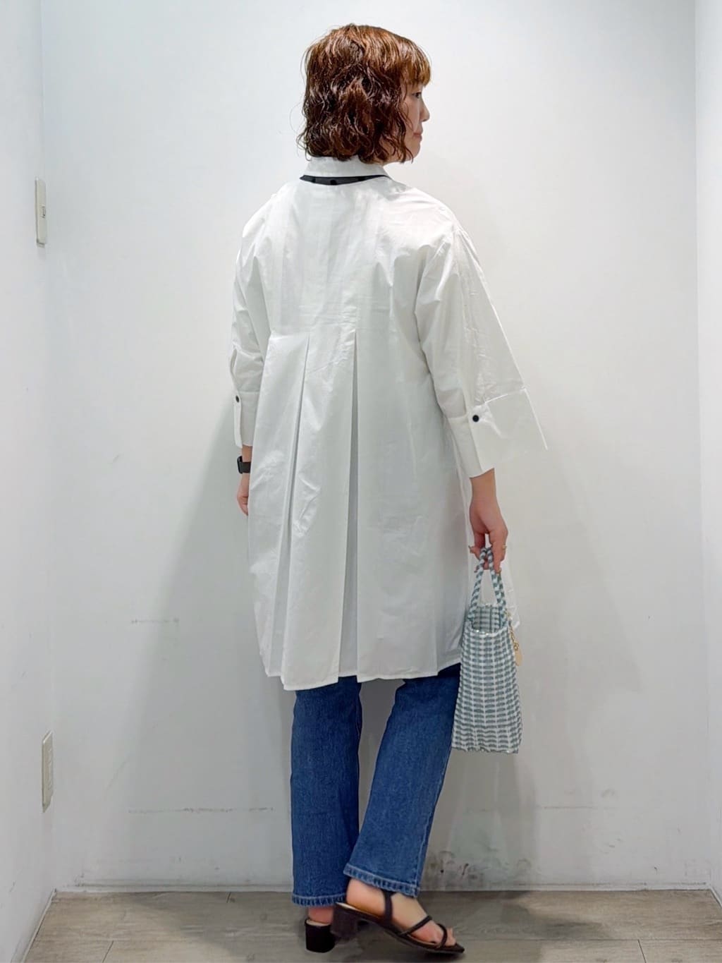 sumicaさんの「OPAQUE.CLIP｜プリーツミニシャツワンピース【洗濯機OK】」を使ったコーディネート
