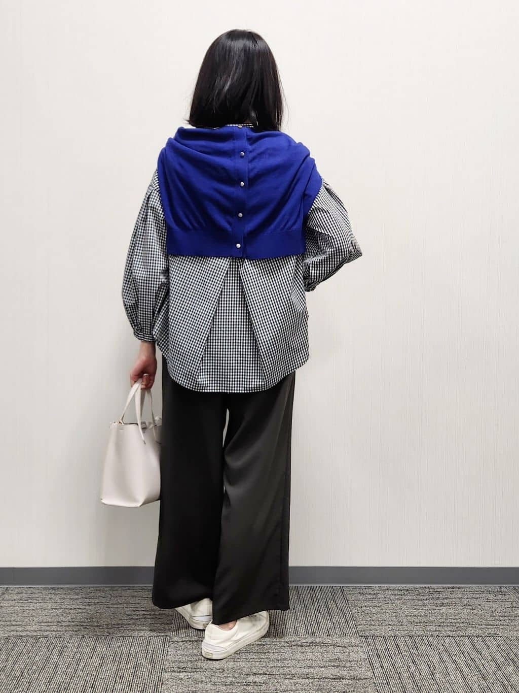 naraさんの「Dessin｜【洗える】バルーンスリーブバンドカラーシャツ」を使ったコーディネート