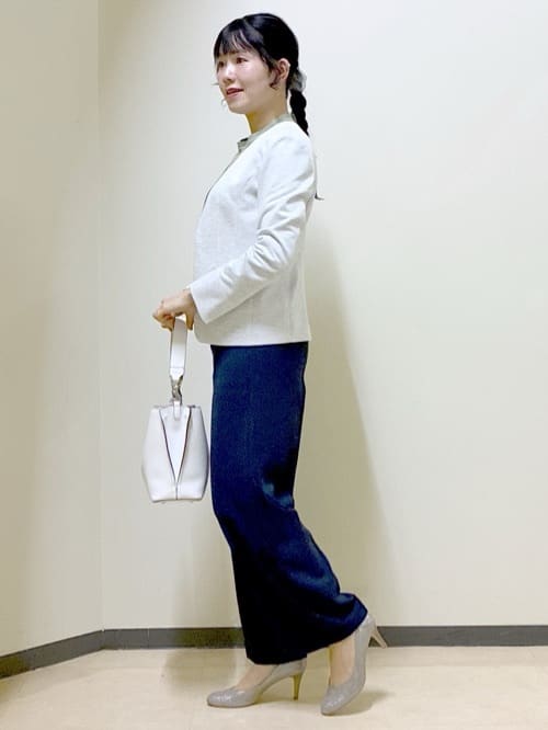  beni_gingerさんの「Reflect｜【SS-4Lサイズ／UVカット／接触冷感】匠ジャケット／ノーカラー」を使ったコーディネート