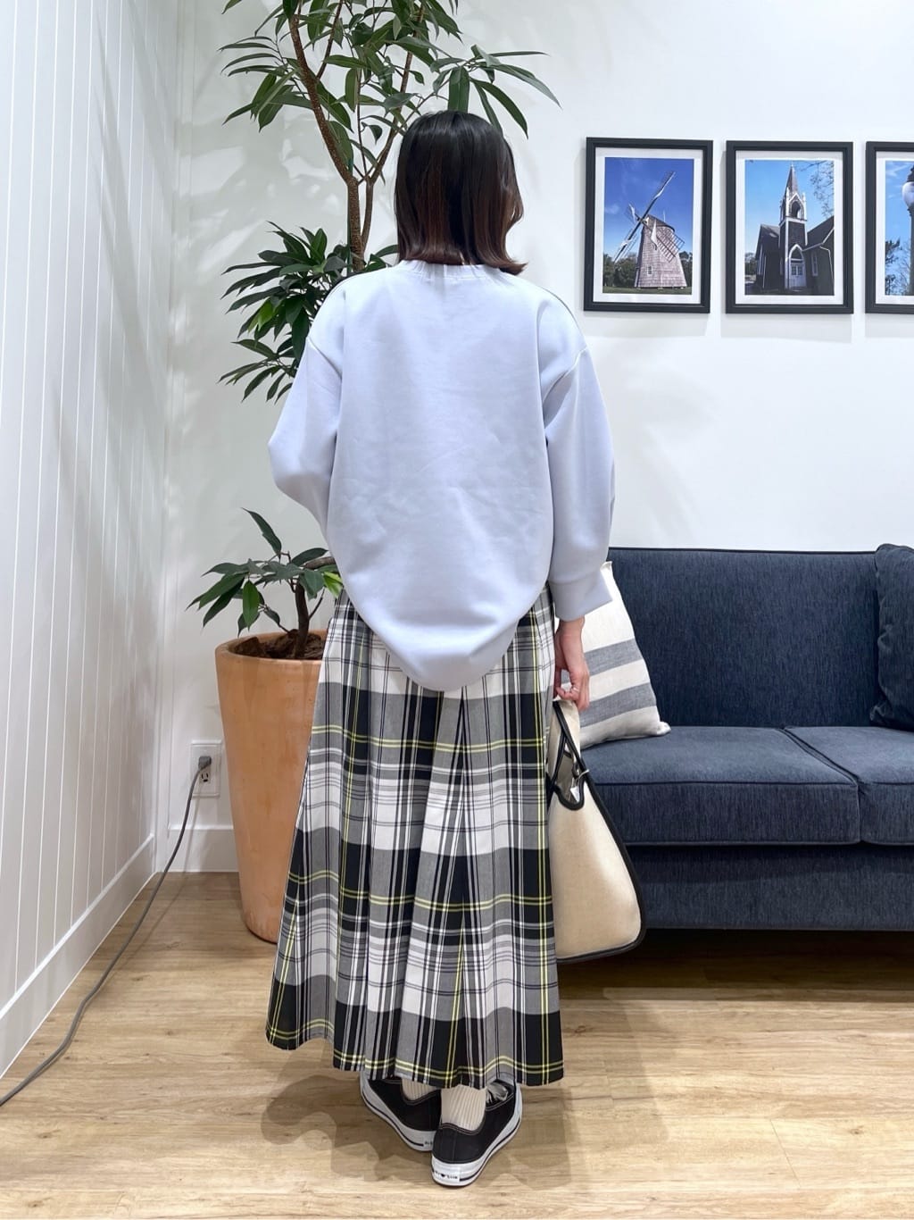 canaさんの「Dessin｜【洗える】8分袖ボンディングカットソー」を使ったコーディネート