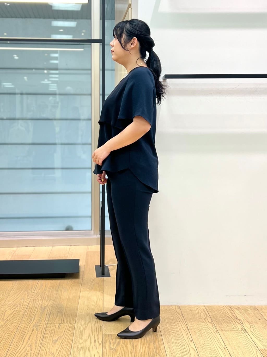 shimaさんの「INDIVI｜【洗える／多機能／SETUP可】着る日傘ダブルジャケット」を使ったコーディネート