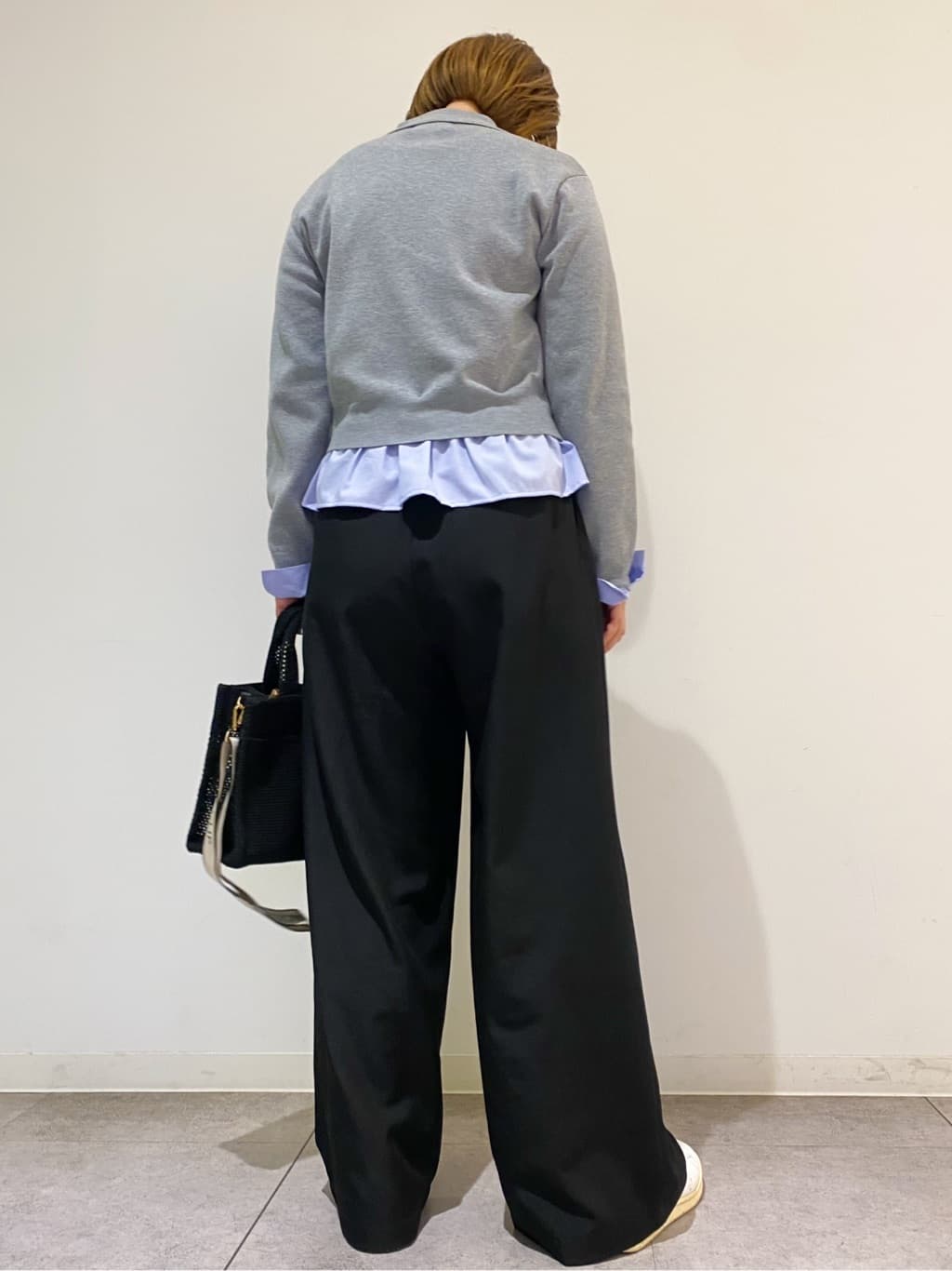 yosiさんの「OPAQUE.CLIP｜ポロ衿シャツドッキングニット【洗濯機OK】」を使ったコーディネート