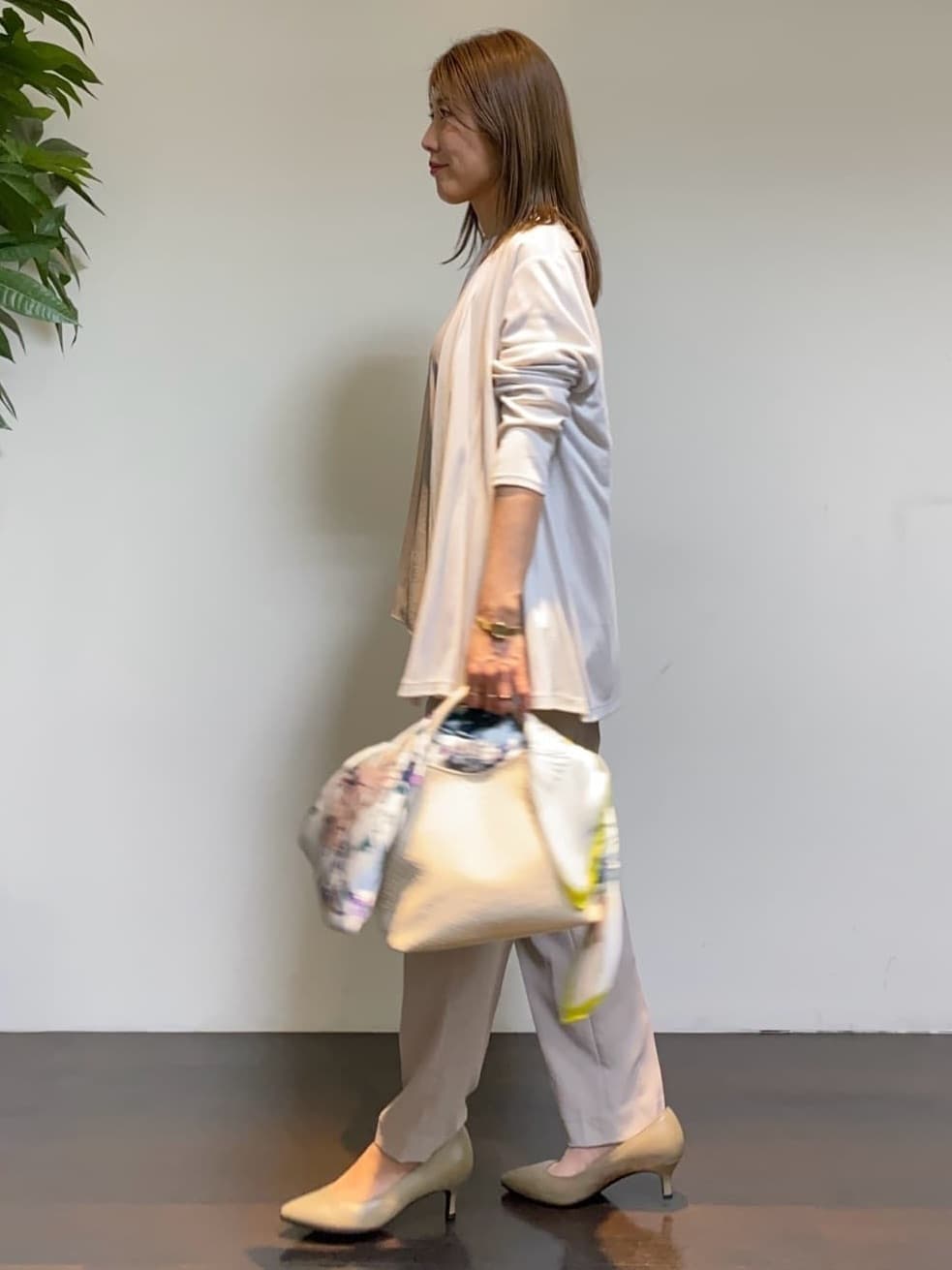 tomoさんの「UNTITLED｜【接触冷感/UVカット/遮熱機能】フライスジャージカーディガン」を使ったコーディネート