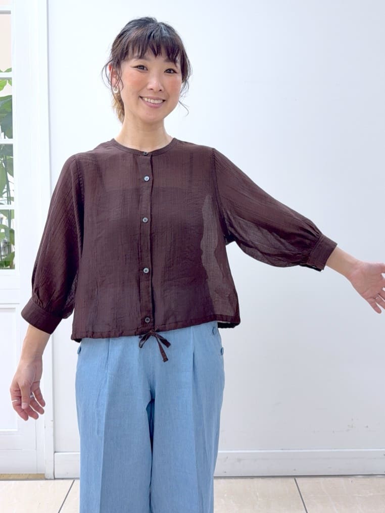 Osawaさんの「Dessin｜【洗える】シアードロストブラウス」を使ったコーディネート