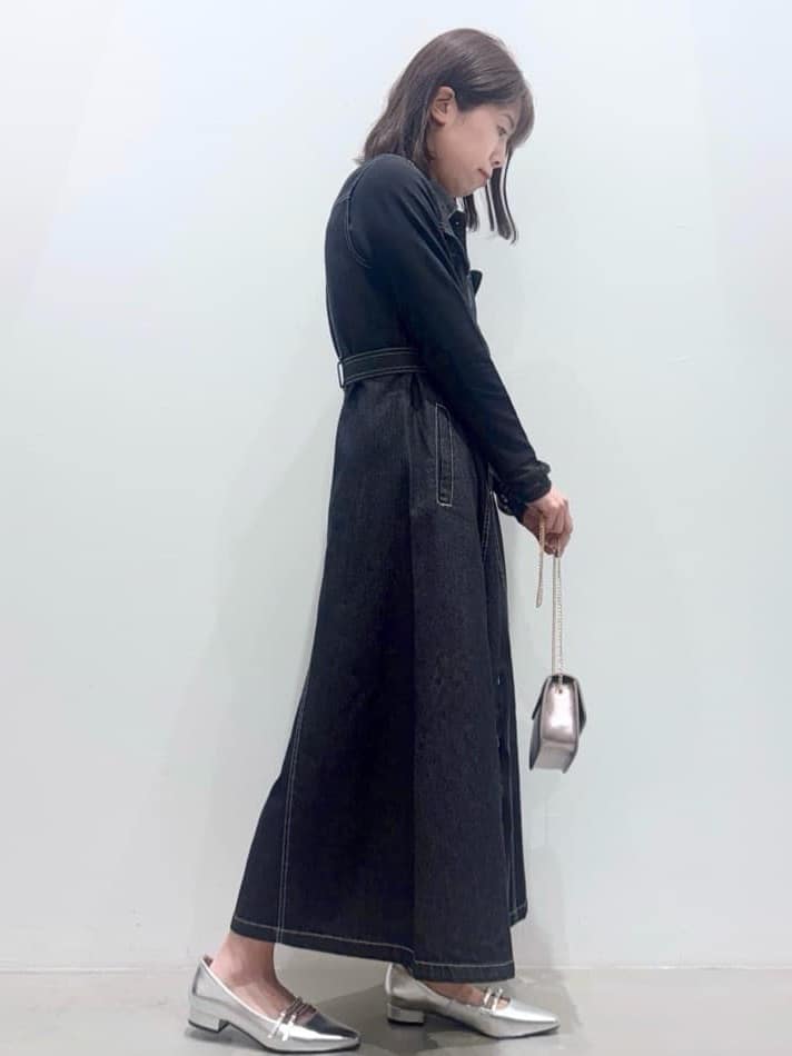ＷＡさんの「grove｜【貴島明日香さん着用】デニムフレアワンピース」を使ったコーディネート