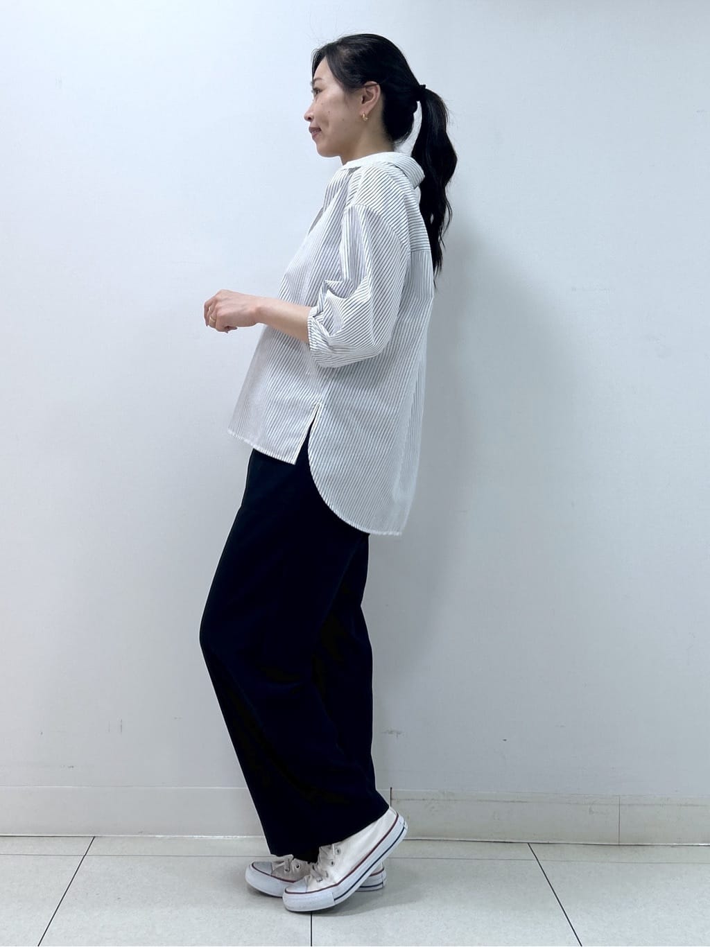 Kaiさんの「Dessin｜【洗える】スキッパーシャツブラウス」を使ったコーディネート